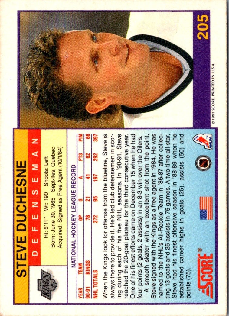 1991 Score Steve Duchesne