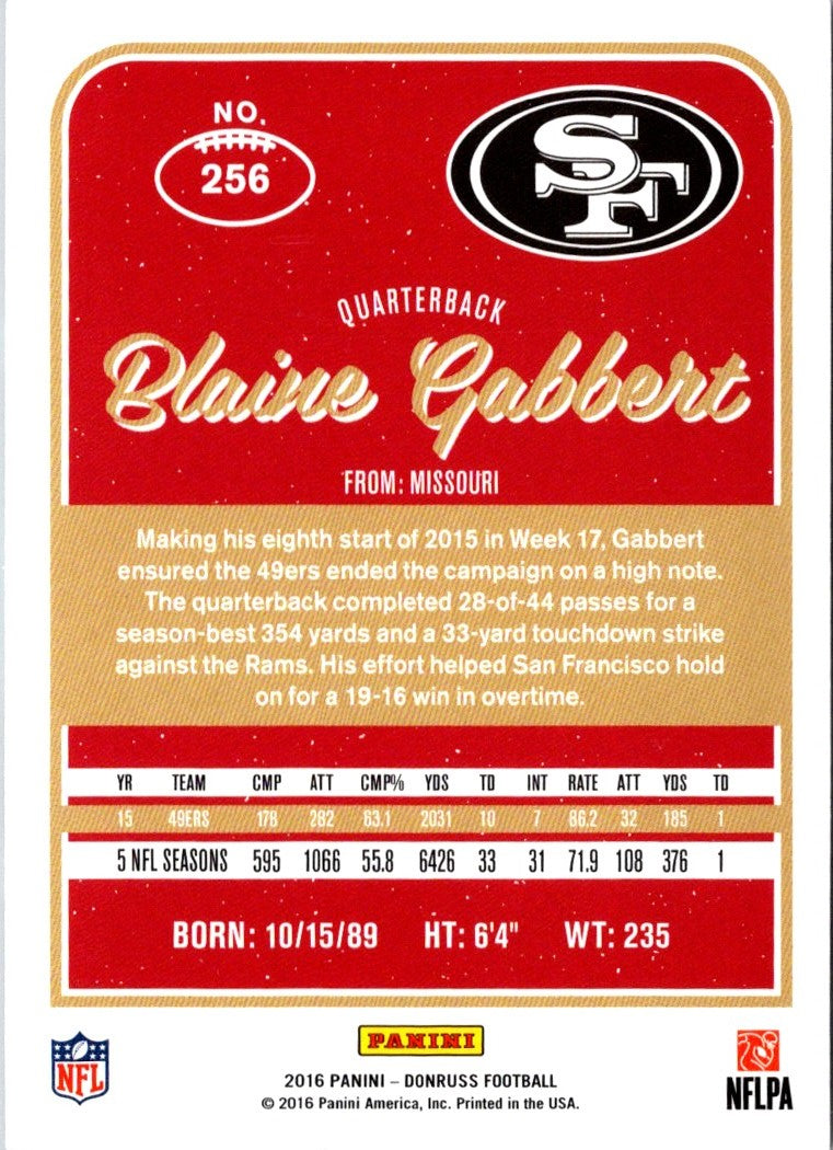 2016 Donruss Blaine Gabbert