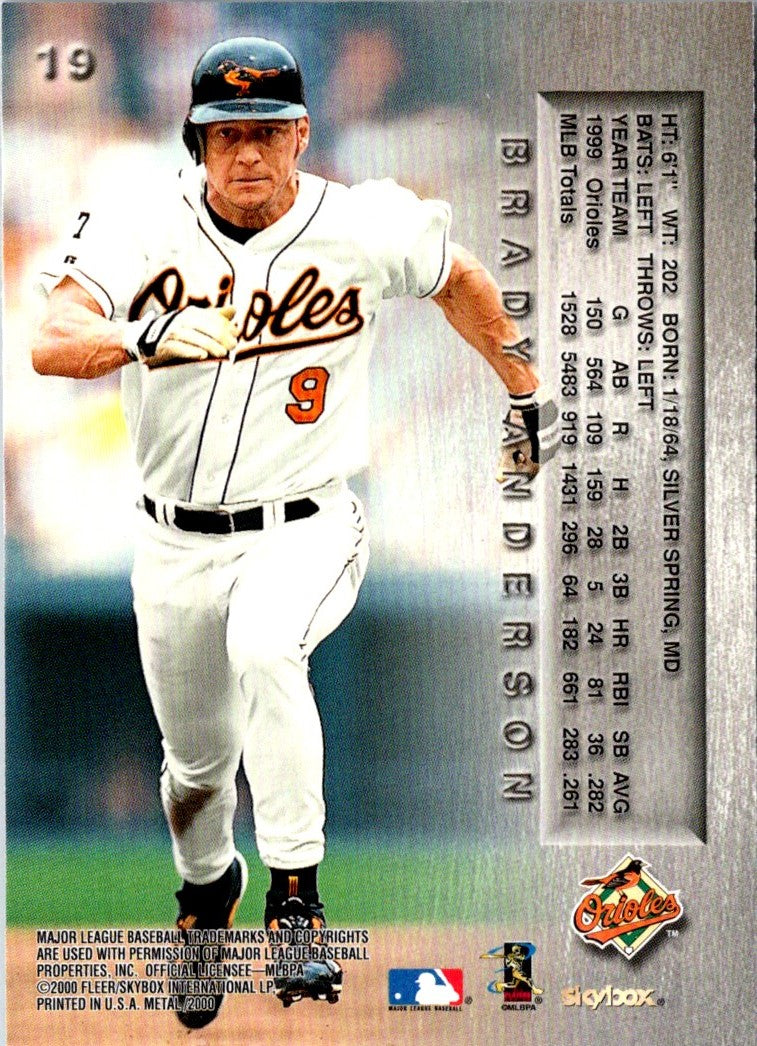 2000 Metal Brady Anderson