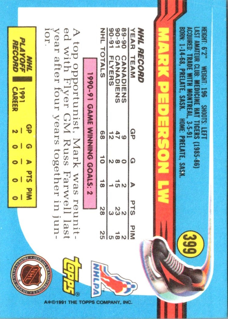 1991 Topps Mark Pederson