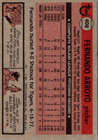 1981 Topps Fernando Arroyo #408