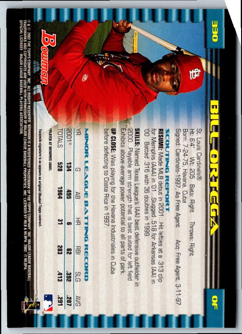 2002 Topps Bill Ortega