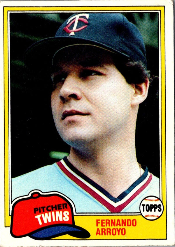 1981 Topps Fernando Arroyo #408