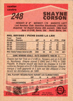 1989 O-Pee-Chee Shayne Corson #248 Rookie
