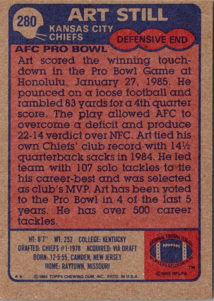 1985 Topps Art Still