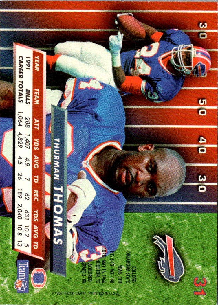 1992 Ultra Thurman Thomas