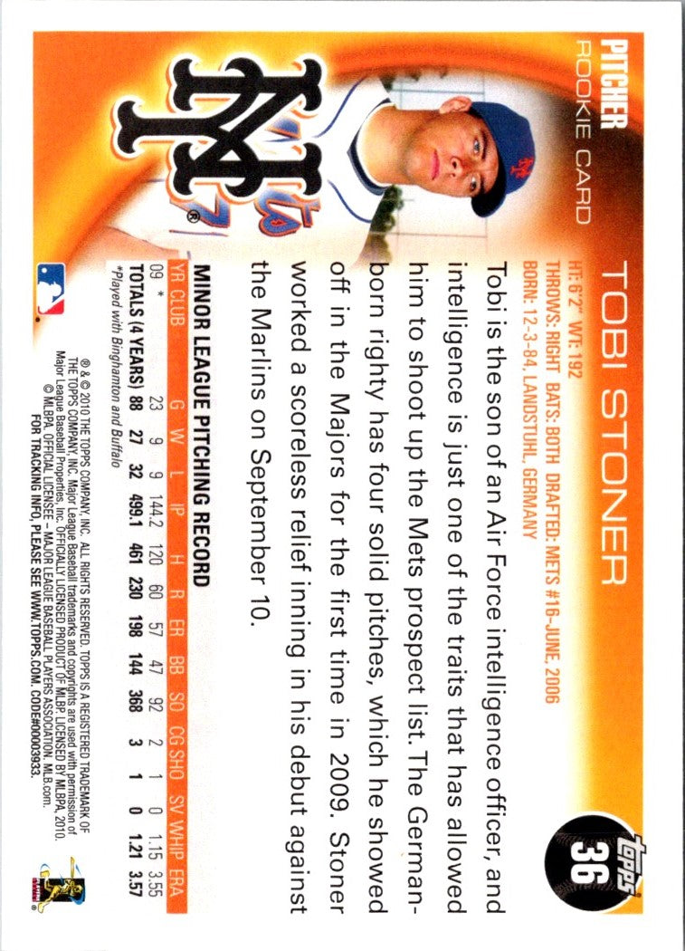 2010 Topps Tobi Stoner