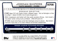 2012 Bowman Chrome Prospects Jordan Shipers #BCP206