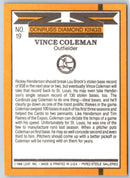 1989 Donruss Diamond King Vince Coleman