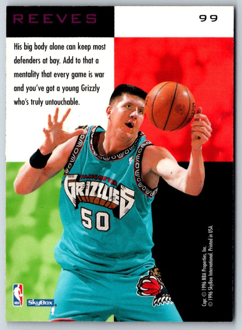 1995 SkyBox E-XL Bryant Reeves