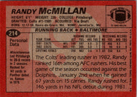 1983 Topps Randy McMillan #214 EX