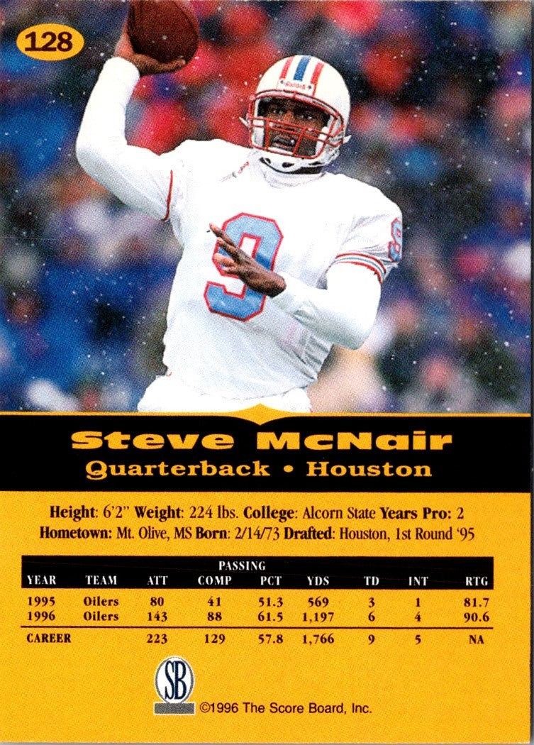 1995 Playoff Contenders Steve McNair