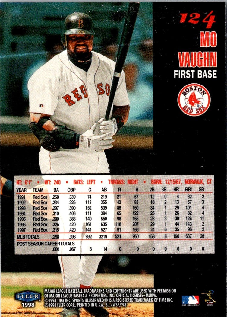 1998 Sports Illustrated World Series Fever Mo Vaughn