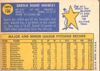 1970 Topps Darold Knowles #106 EX-MT+