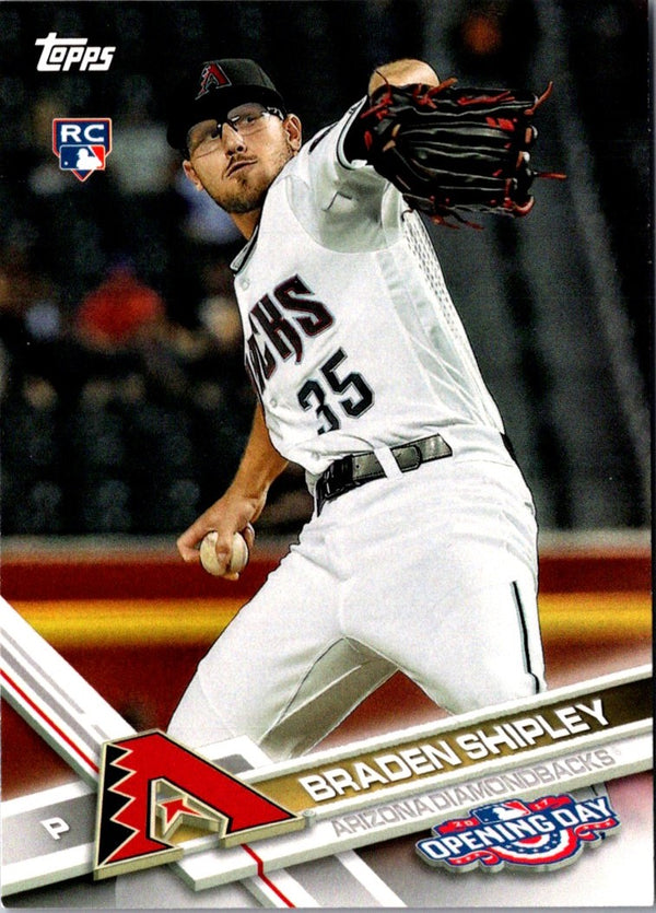 2017 Topps Opening Day Braden Shipley #85 Rookie