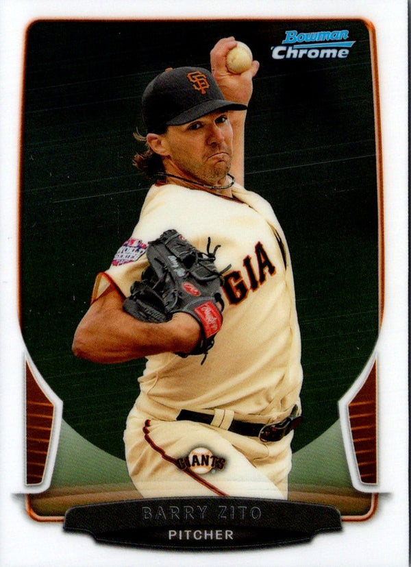 2013 Bowman Chrome Barry Zito #85