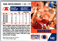 1990 Proset Karl Mecklenburg #142