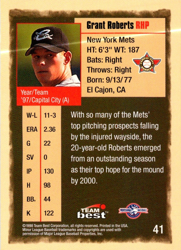 1998 Team Best Grant Roberts