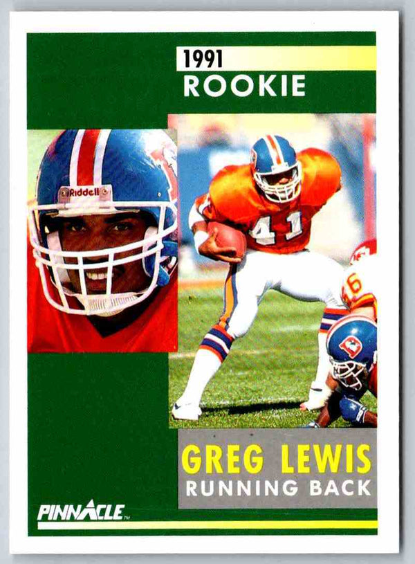 1991 Pinnacle Greg Lewis #332