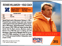 1991 Pro Set Richard Williamson #315