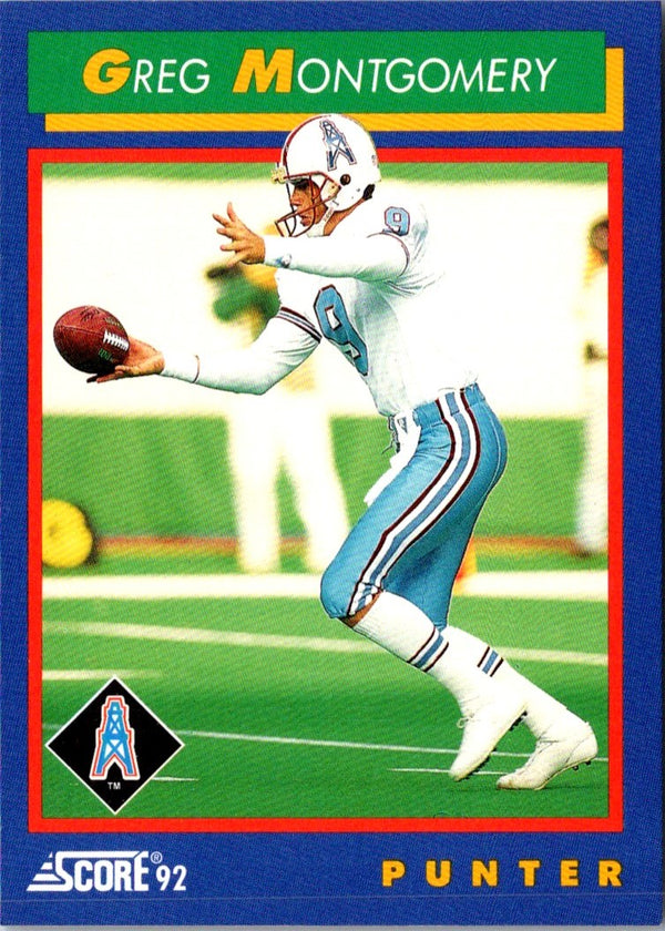 1992 Score Greg Montgomery #36