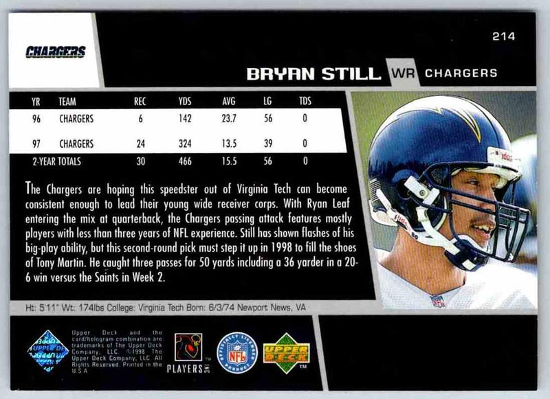 1998 Upper Deck Bryan Still