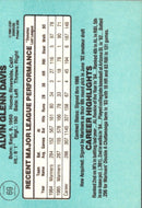 1985 Donruss Alvin Davis