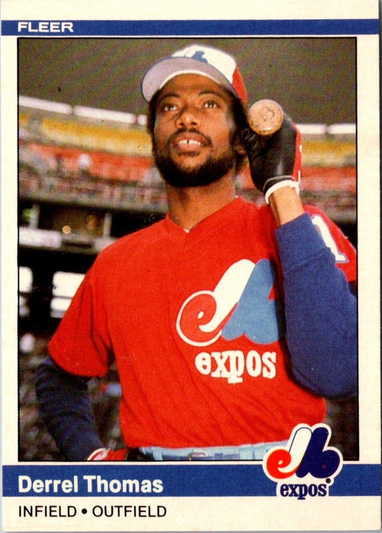 1984 Fleer Update Derrel Thomas