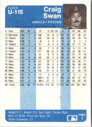 1984 Fleer Update Craig Swan