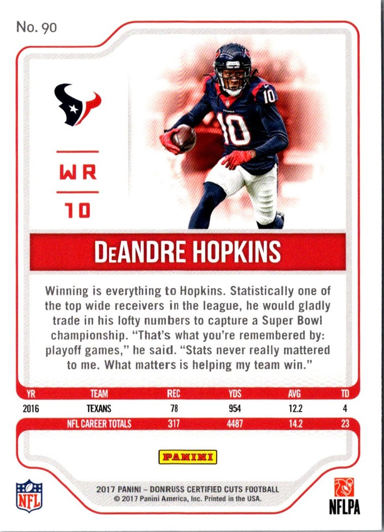 2018 Panini Certified DeAndre Hopkins