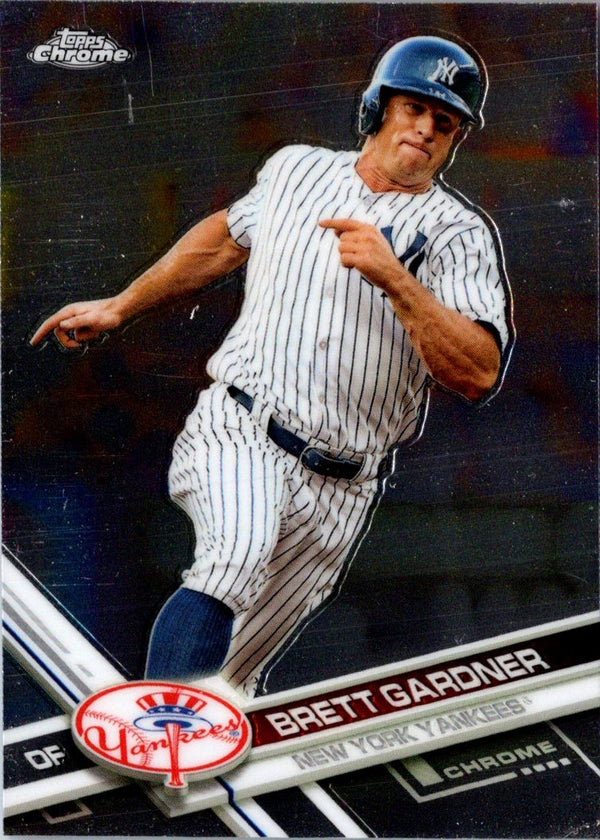 2017 Topps Chrome Brett Gardner #28