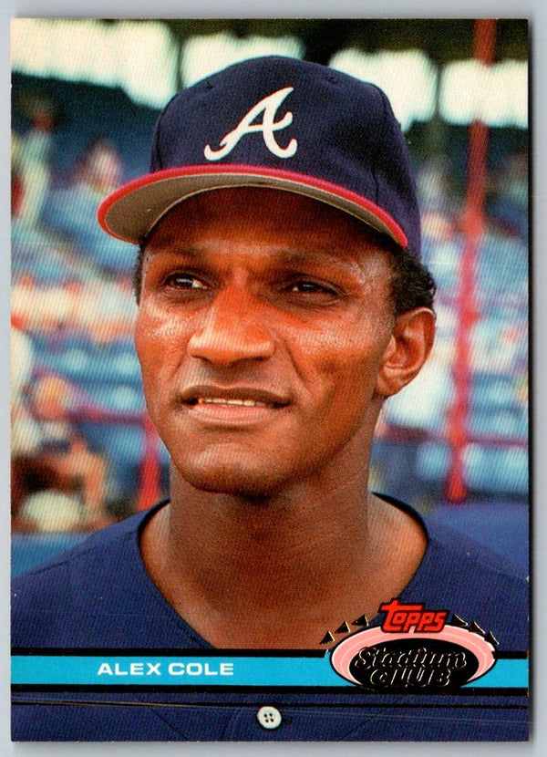 1991 Stadium Club Alex Cole #392