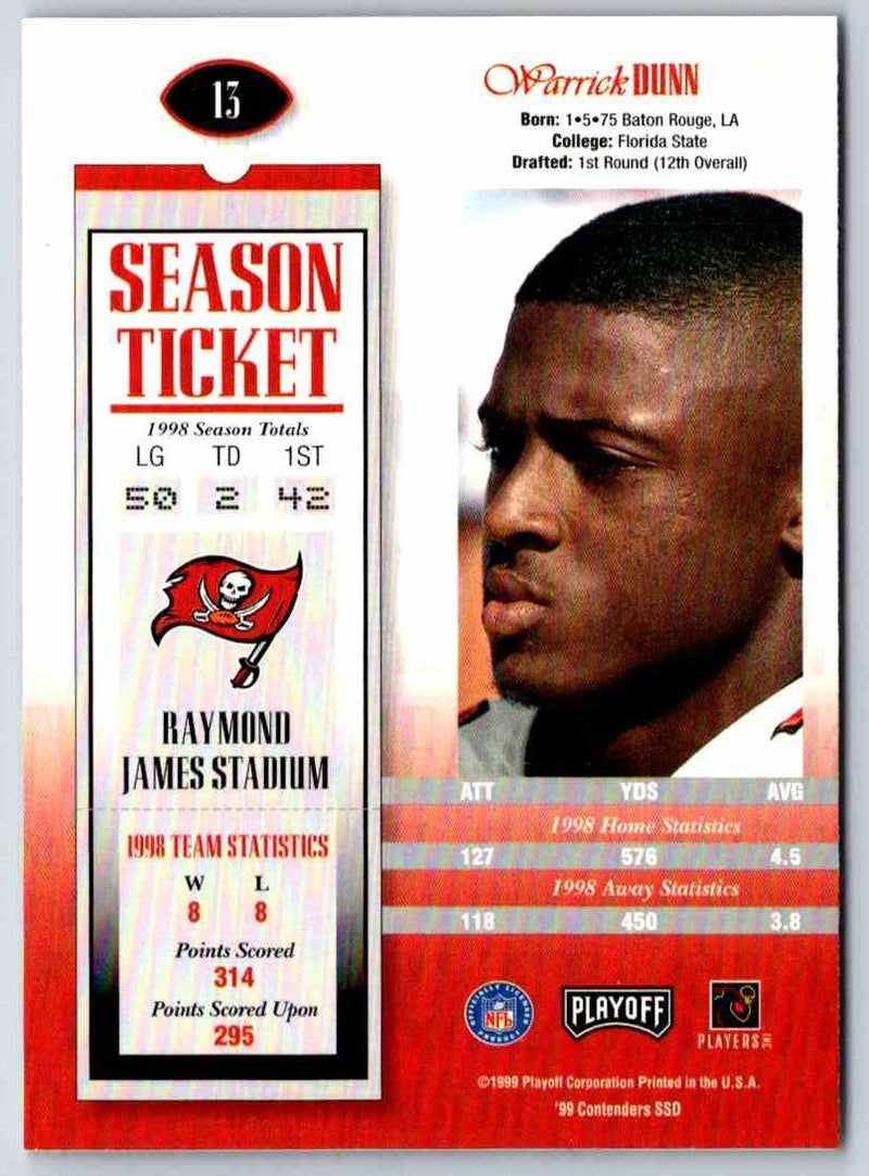 1999 Contenders Warrick Dunn