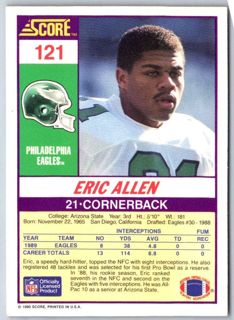 1990 Score Eric Allen