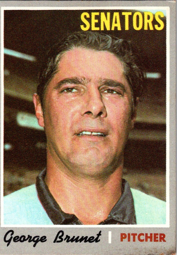 1970 Topps George Brunet #328 EX-MT+