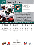 2009 Upper Deck Ronnie Brown #103
