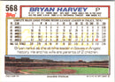 1992 Topps Bryan Harvey