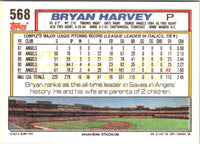 1992 Topps Bryan Harvey #568