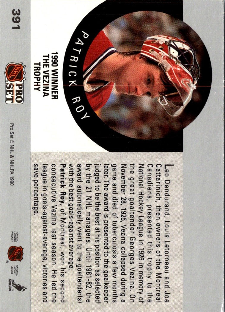 1990 Pro Set The Vezina Trophy