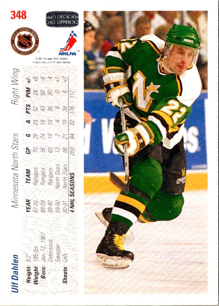 1991 Upper Deck Ulf Dahlen