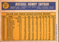 1970 Topps Russ Snyder #347 EX-MT+