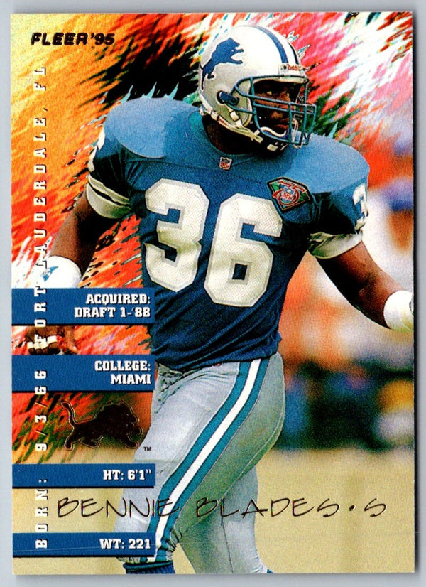 1993 Wild Card Bennie Blades #120