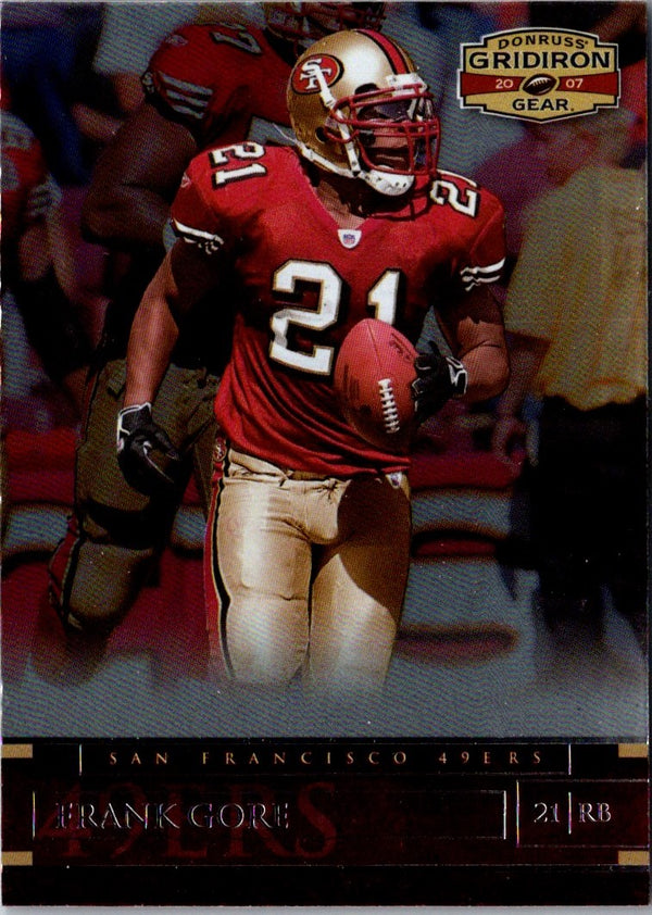 2007 Donruss Gridiron Gear Frank Gore #45