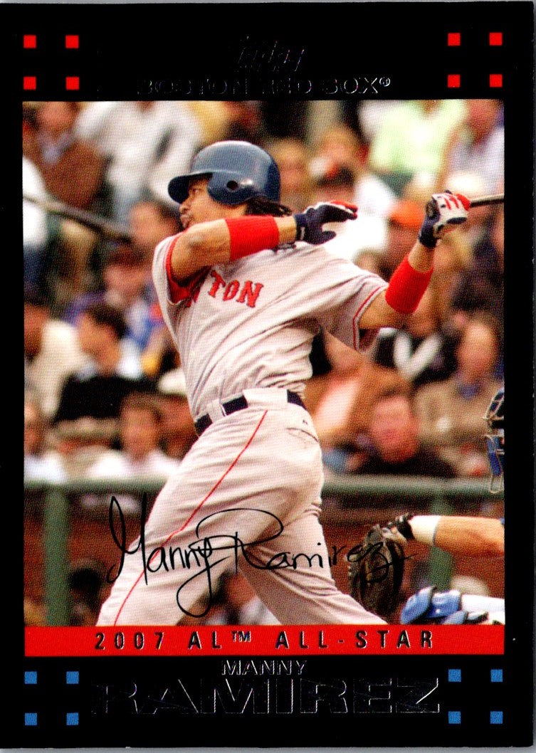 2007 Topps Updates & Highlights Red Back Manny Ramirez