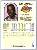 1989 NBA Hoops Tony Campbell