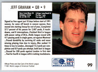 1991 Proset World League Jeff Graham #99