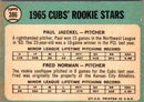 1965 Topps Cubs 1965 Rookie Stars-Jaeckel /Norman