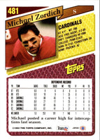 1993 Topps Michael Zordich #481