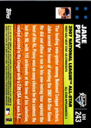 2007 Topps Updates & Highlights Red Back Jake Peavy