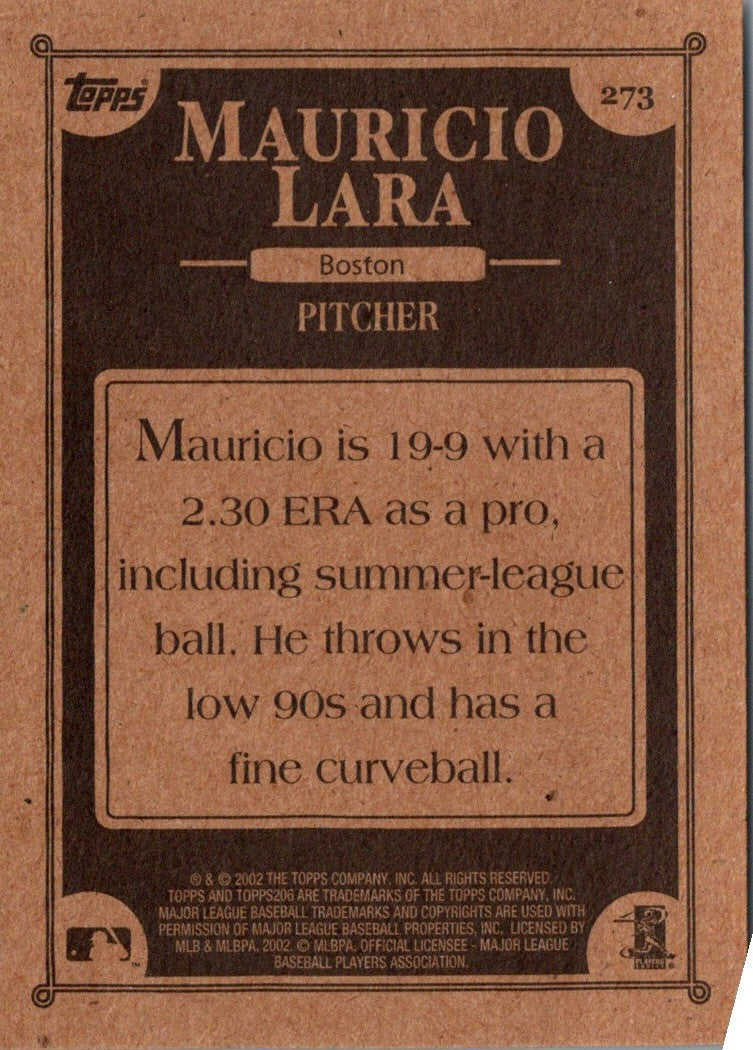 2002 Topps 206 Mauricio Lara